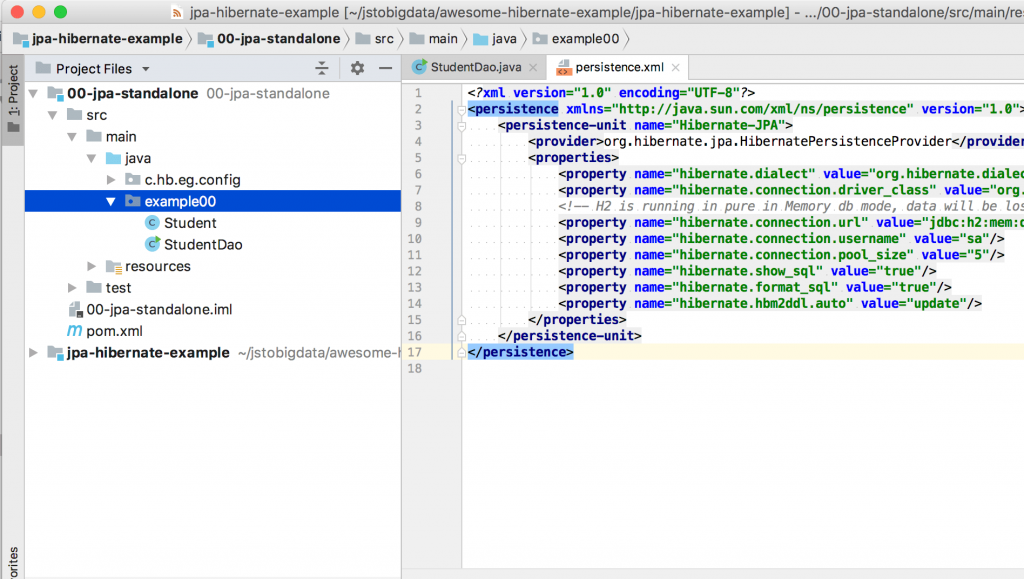 JPA example00 ide