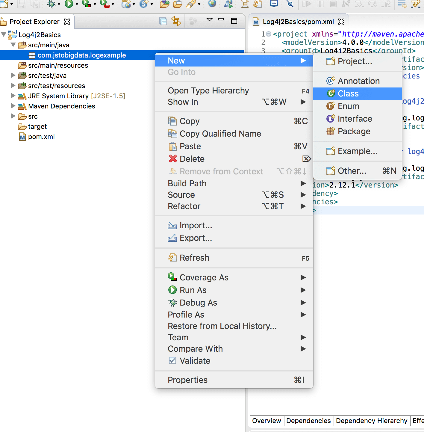 Logging example Logging example